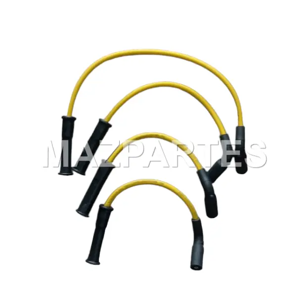 CABLES DE BUJIAS RENAULT LOGAN 1.6 2006-2015 SANDERO 1.6 2007-2012 SYMBOL 1.4 1.6 1998-2006 KANGOO 1.4 1.6 2001-2015 8MM AMARILLO