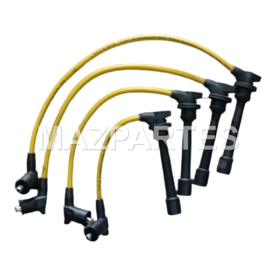 [715A] CABLES DE BUJIAS HYUNDAI GETZ 1.6 2002-2011 ACCENT 1.4 1.6 2006-2011 KIA RIO 1.4 1.6 2004-2012 RIO 1.5 2012-2017 ELANTRA 1.6 2009-2011 MATRIX 2002-2007 CERATO 2004- 8MM AMARILLO