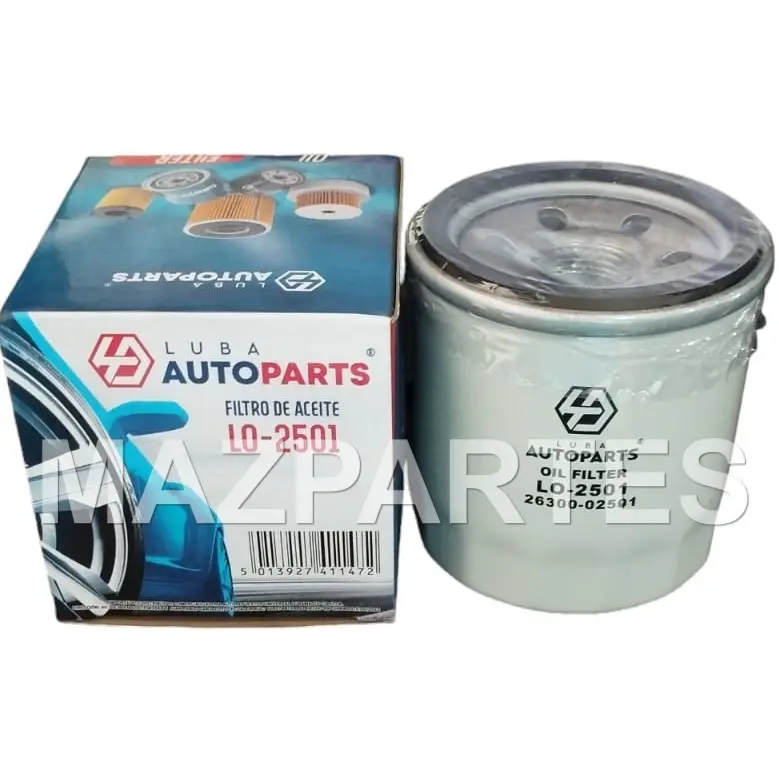 [LO-2501] FILTRO DE ACEITE M20X1.5 MAZDA 3 2.0 MAZDA 6 2017- CX-5 2013- FIAT PALIO FIORINO HONDA CIVIC I10 CERATO KIA RIO 2018- STYLUS ASX VERSA 2011-2020 GREAT WALL  VOLLEX C30 1.5 2011-2015 DX3