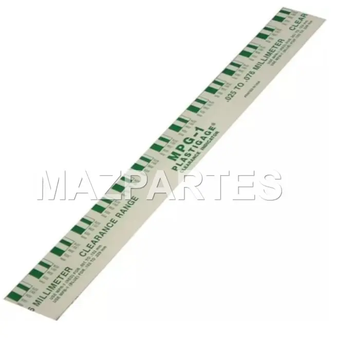 PLASTIGAGE VERDE UNIVERSAL 0.001-0.003 PULGADA 0.025-0.075 MM 12/1