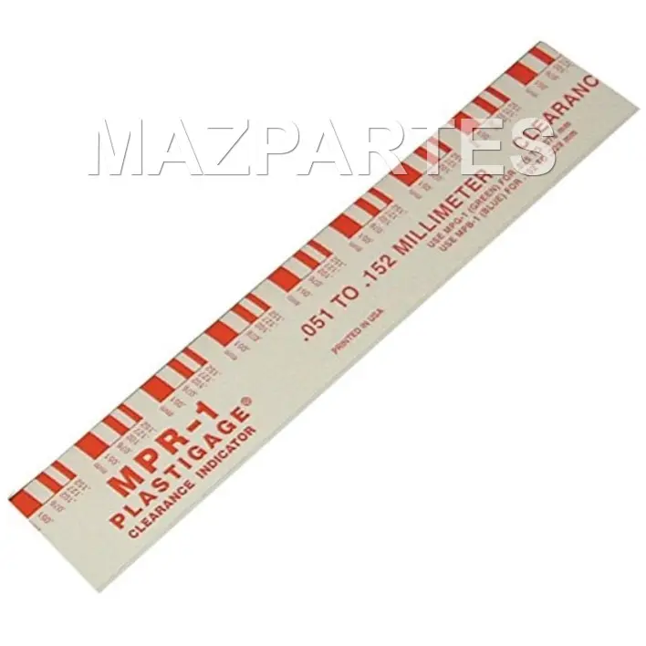 PLASTIGAGE ROJO UNIVERSAL 0.002-0.006 PULGADA 0.050-0.15 MM 12/1