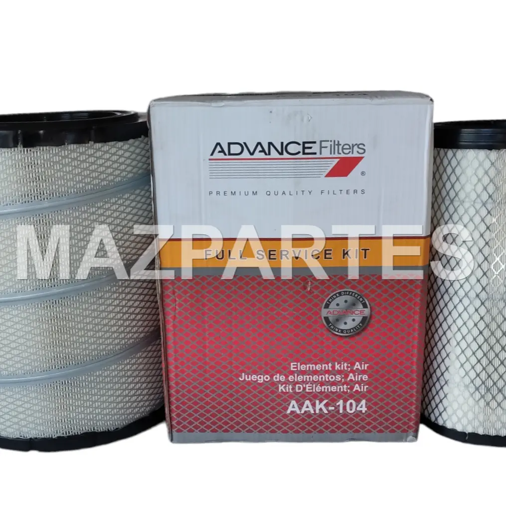 [AAK-104] KIT FILTRO DE AIRE HINO 700 ZS MODELO 2841 AA1335-AA1336