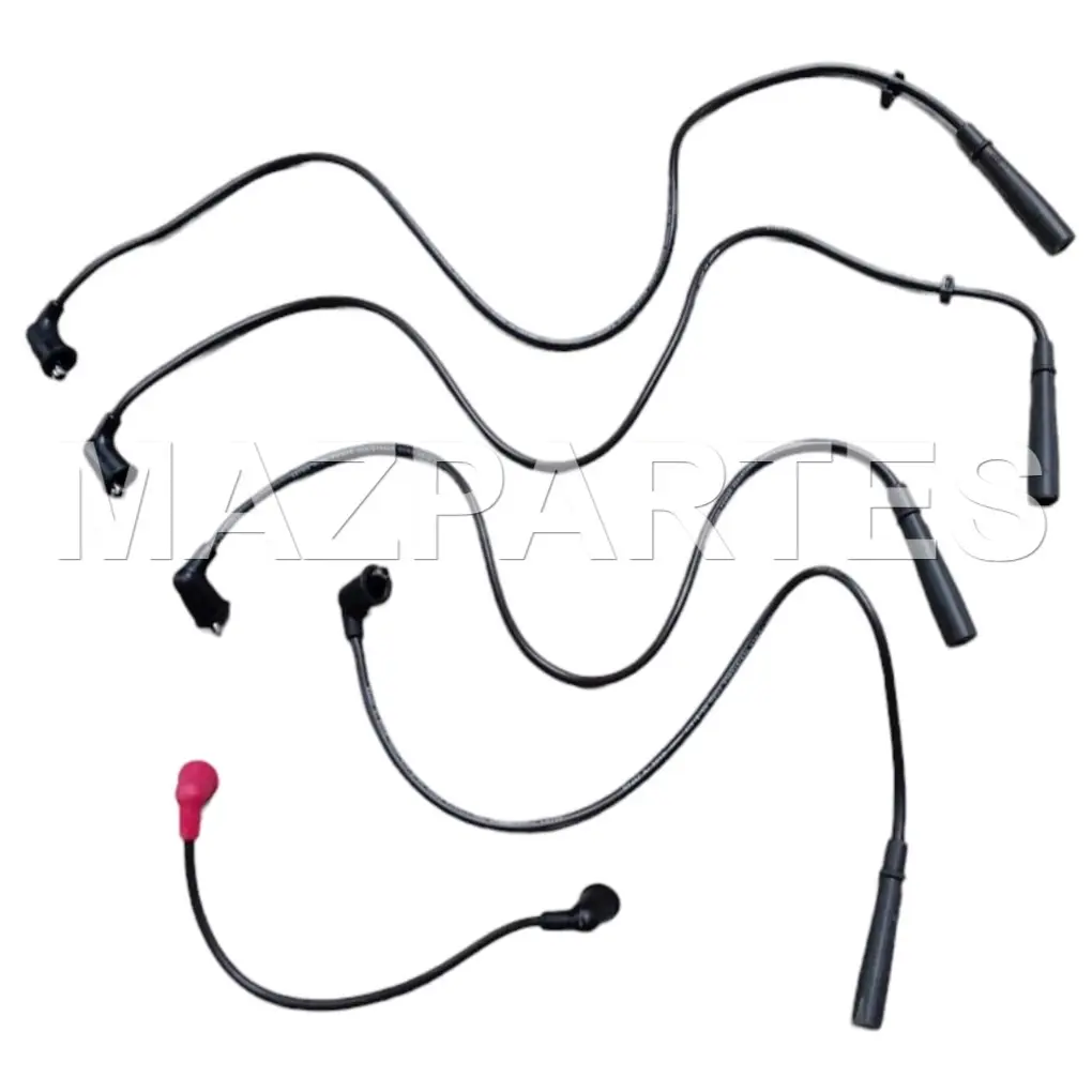 [8-94209-306-0] CABLES DE BUJIAS CHEVROLET LUV 1.6 1.8 1976-2000 TROOPER 2.0 1988-2000 CABLE BOBINA CORTO