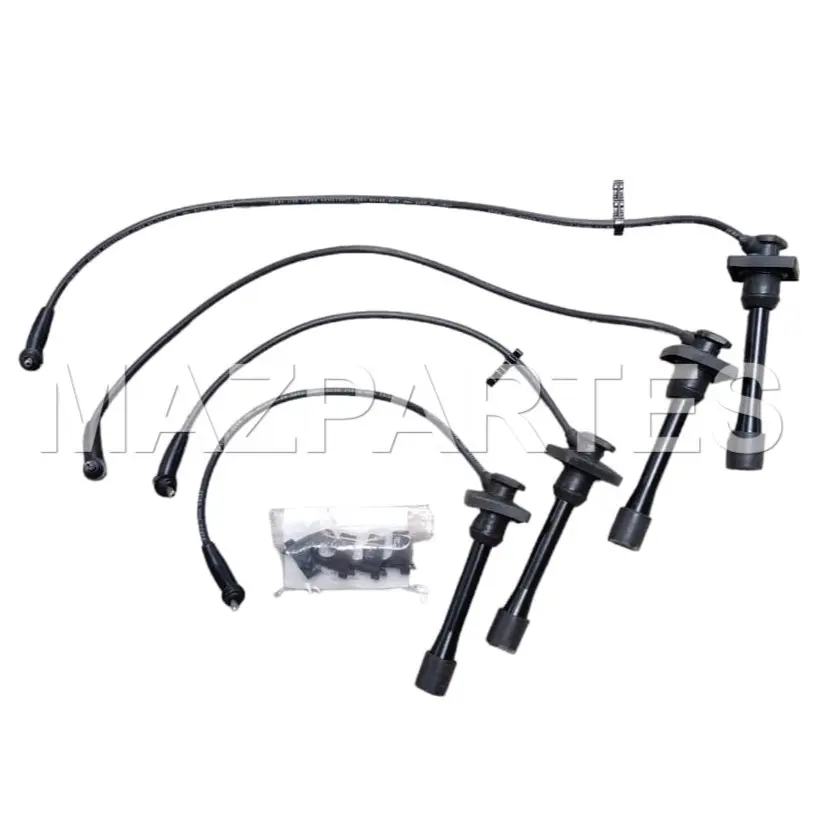 CABLES DE BUJIAS TOYOTA COROLLA 1.6 1991- 4AF INYECCION CAPUCHON CUADRADO CON VINCHAS
