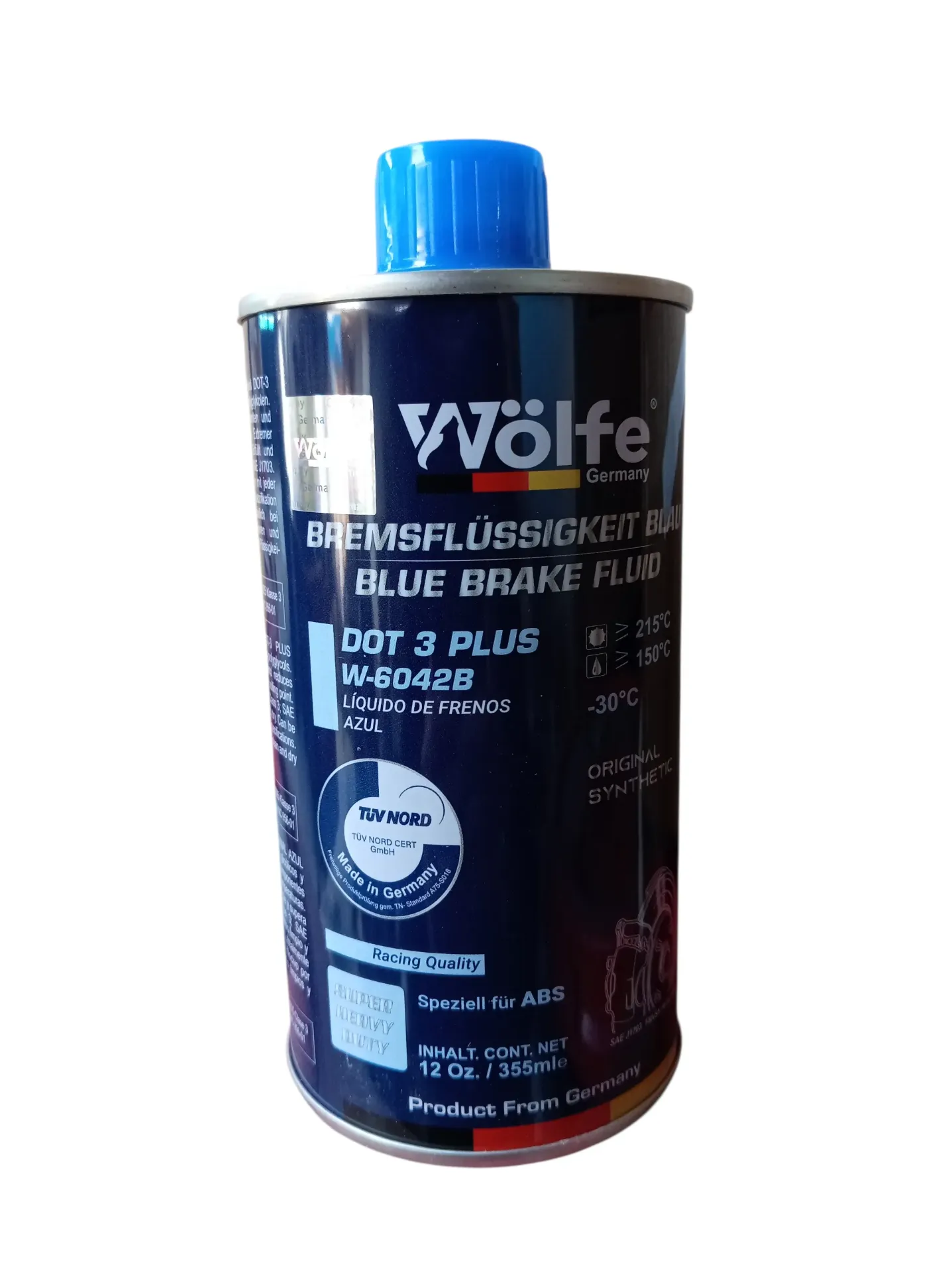 LIQUIDO DE FRENOS DOT3 AZUL 12 OZ 355 ML 24/1