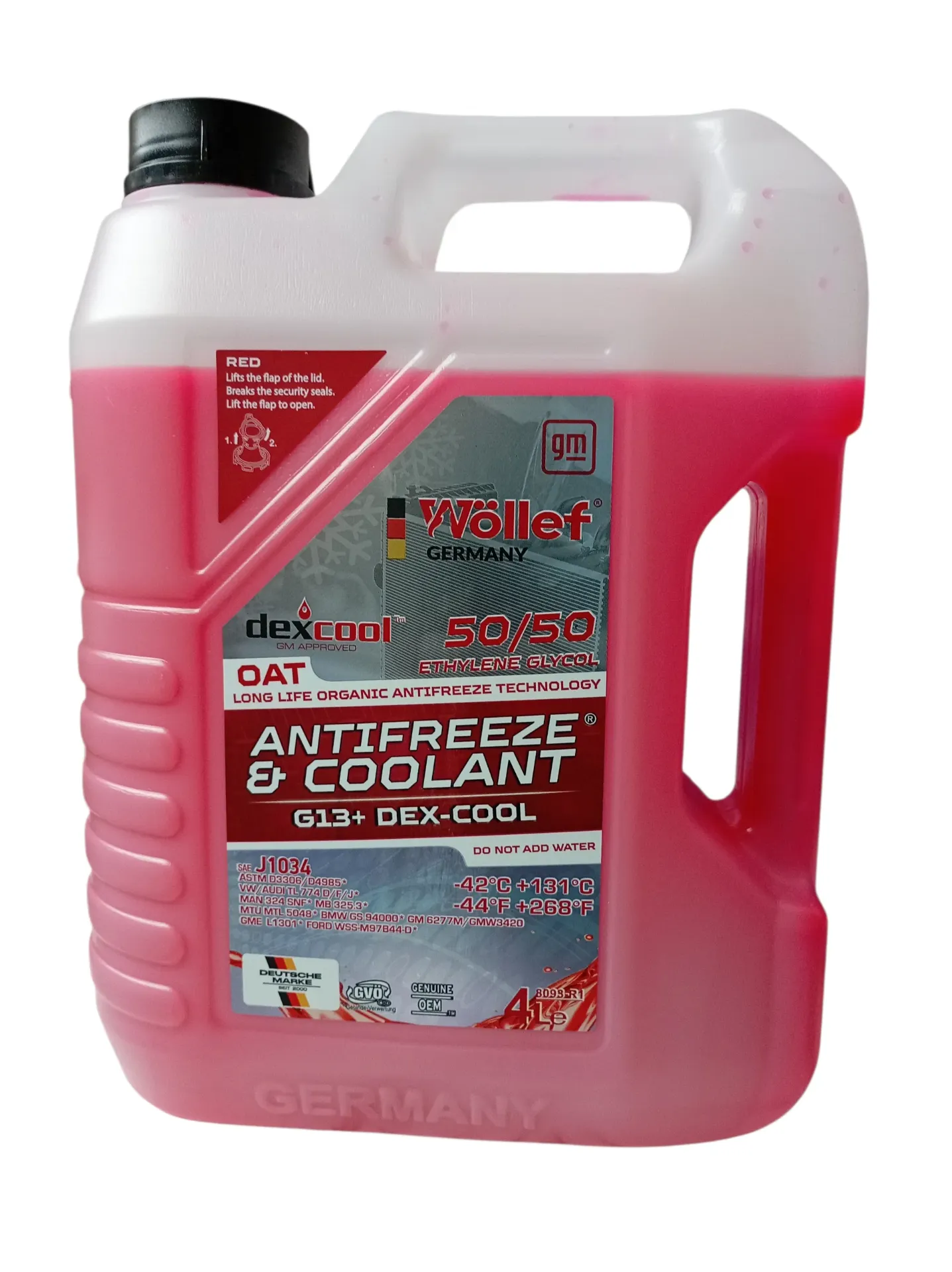 ADITIVO RADIADOR REFRIGERANTE GALON ROJO 50/50 G13 DEX-COOL 4/1