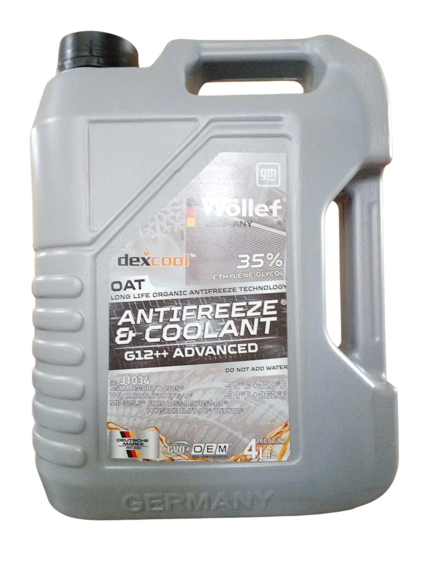 ADITIVO RADIADOR REFRIGERANTE GALON NARANJA 35% G12 ADVANCED 4/1