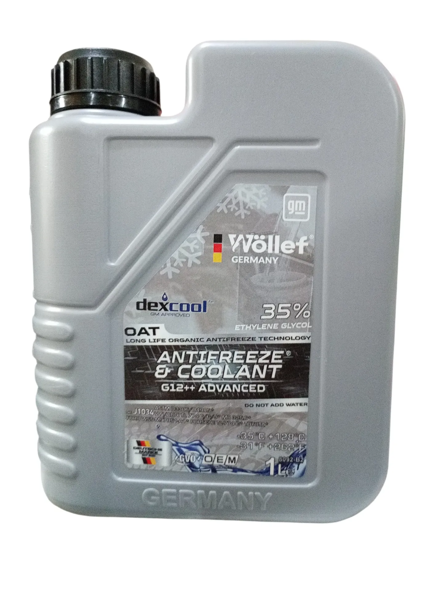 ADITIVO RADIADOR REFRIGERANTE LITRO AZUL 35% G12 ADVANCED 12/1