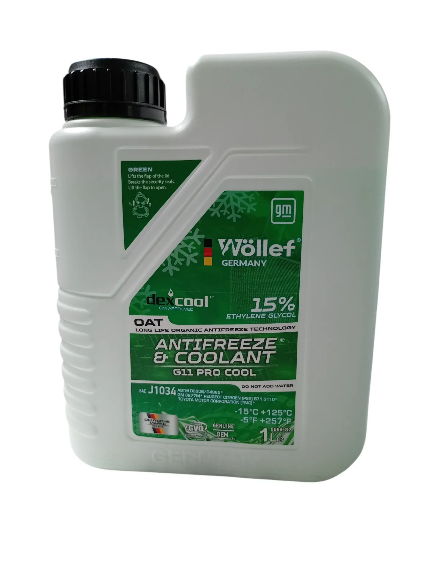 ADITIVO RADIADOR REFRIGERANTE LITRO VERDE 15% G11 PRO COOL 12/1
