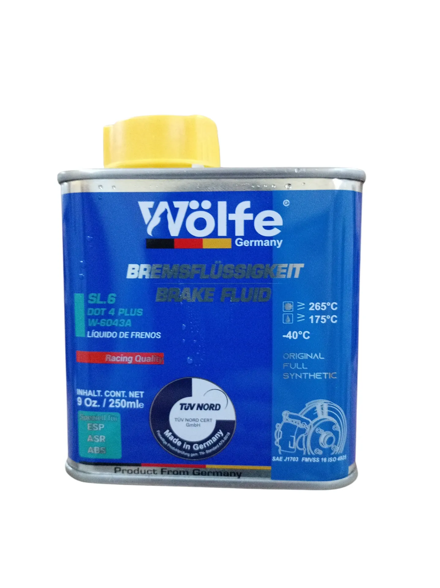 LIQUIDO DE FRENOS SL.6 DOT4 PLUS 9 OZ 250 ML 24/1