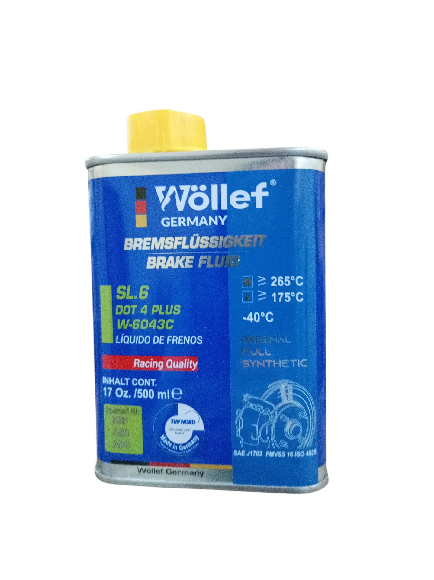 LIQUIDO DE FRENOS SL.6 DOT4 PLUS 17 OZ 500 ML 24/1