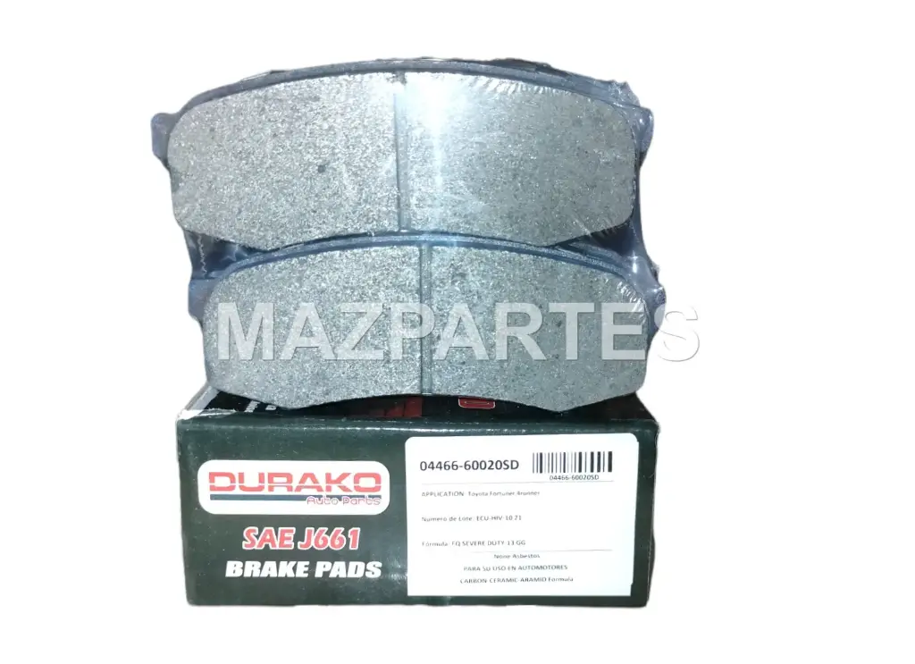PASTILLAS DE FRENO POSTERIOR TOYOTA FORTUNER 2.7 2016-2020 4RUNNER 4.0 2002-2009 FJ CRUISER 4.0 2010-2014 PRADO