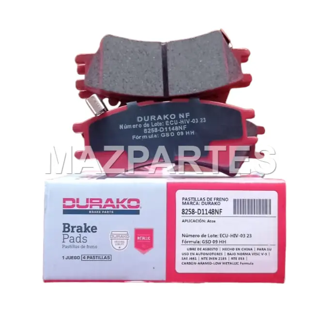 [8258-D1148NF] PASTILLAS DE FRENO DELANTERO HYUNDAI ATOS 2002